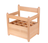 12-Slot Work Mat Rack - Montessori classroom furniture in beech