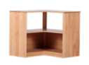 3-Tier Right-Angle Corner Cabinet - Montessori classroom furniture in beech