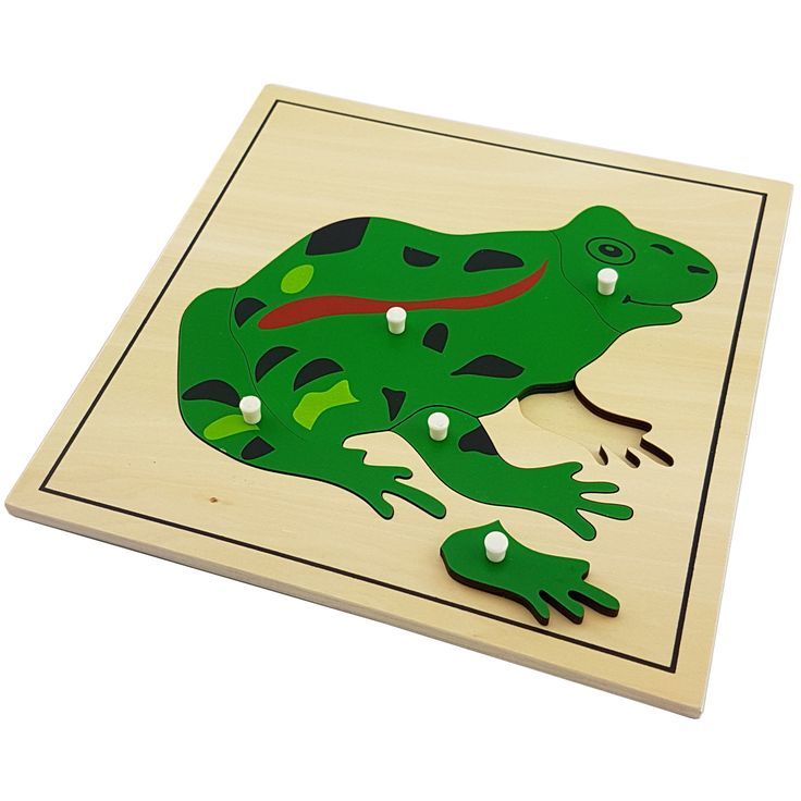 Animal Puzzle: Frog (Plywood)