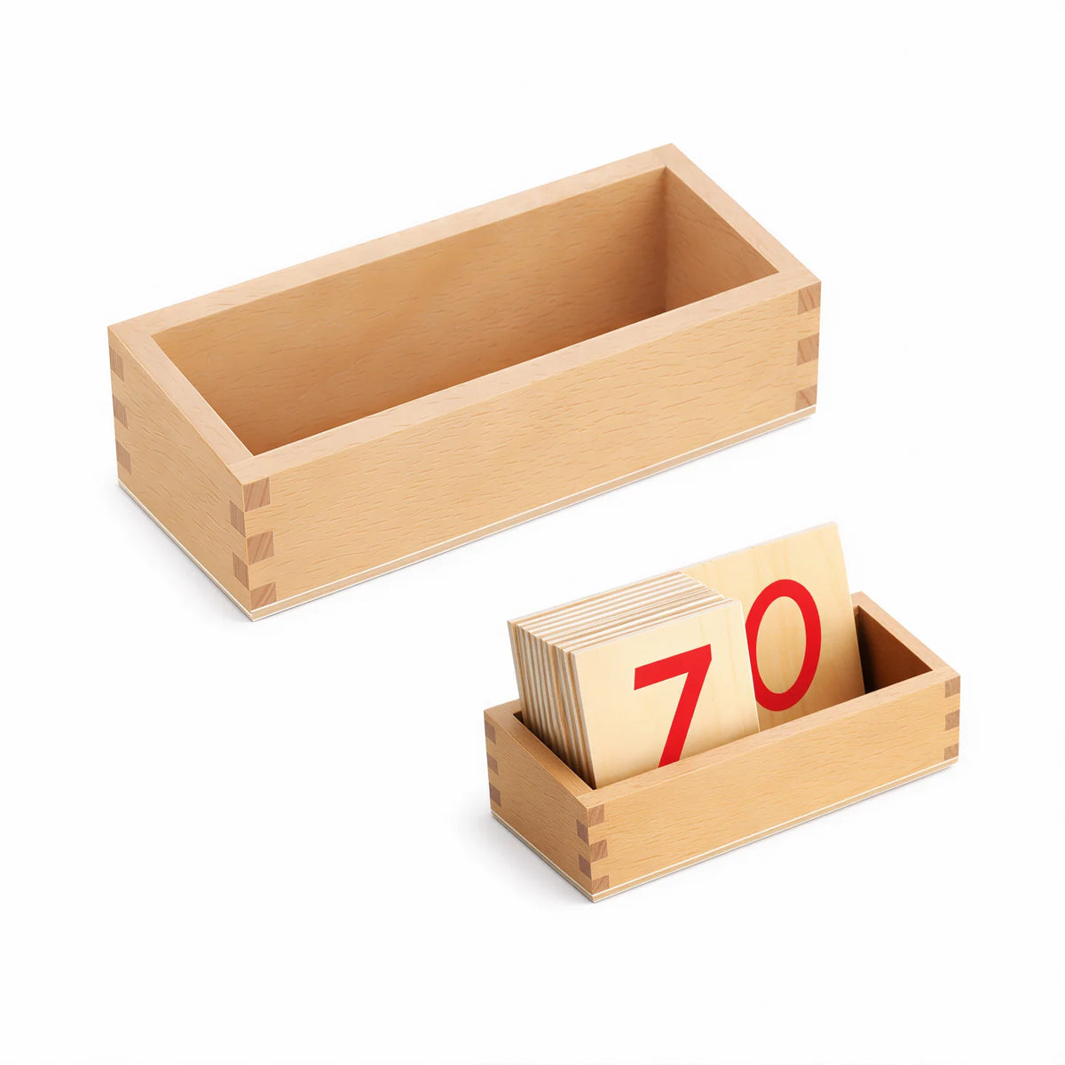 Printed Numerals with Box for Number Rods