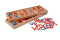 Large Movable Alphabet: Wood, Lower Case with Box