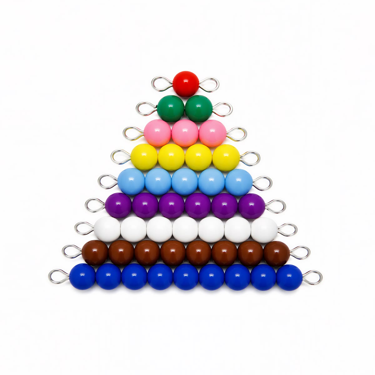 Coloured Bead Stairs 1-9
