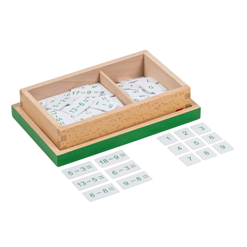 Subtraction Equations with Box (Wooden Cards)