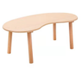 Bean-Shaped Table - Montessori classroom furniture in beech
