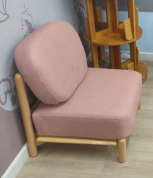 Children's Sofa - Pink - Montessori classroom furniture in beech