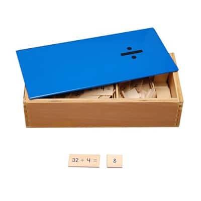 Division Equations and Differences Board (Wooden Cards)