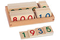 Wooden Number Cards :Large (1- 9000)