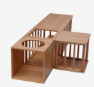 Pikler Climbing Set (3-Piece) - Montessori classroom furniture in beech