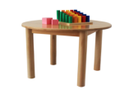 Round Table (Cylindrical Legs) - Montessori classroom furniture in beech