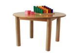 Round Table (Cylindrical Legs) - Montessori classroom furniture in beech