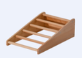 Small Inclined Climbing Post - Montessori classroom furniture in beech