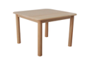 Square Table (Cylindrical Legs) - Montessori classroom furniture in beech