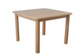 Square Table (Cylindrical Legs) - Montessori classroom furniture in beech