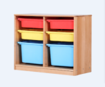 Toy Cabinet - Montessori classroom furniture in beech